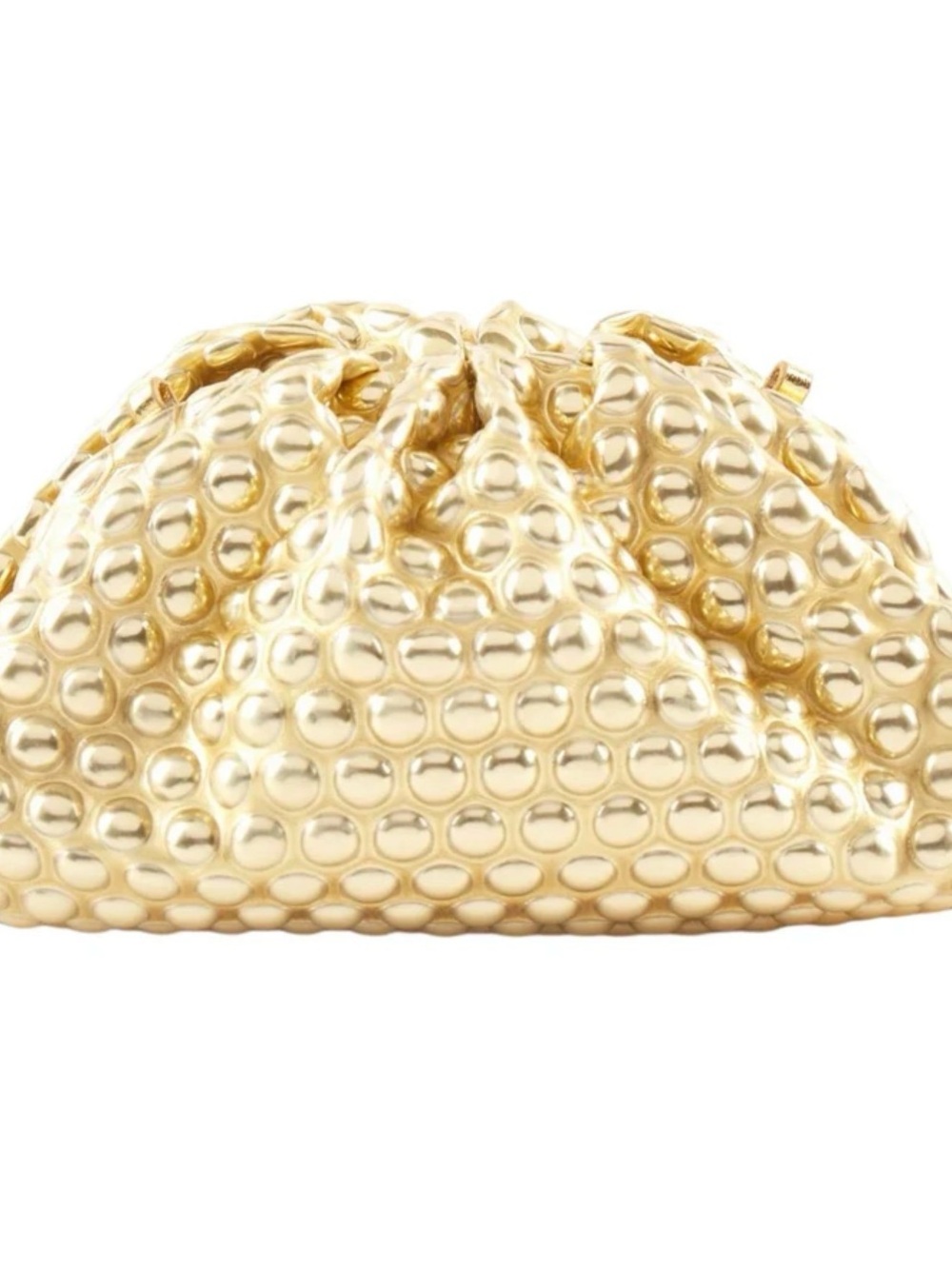 Bottega Veneta Mini Clutch in Gold Bubble - Picture 2 of 7